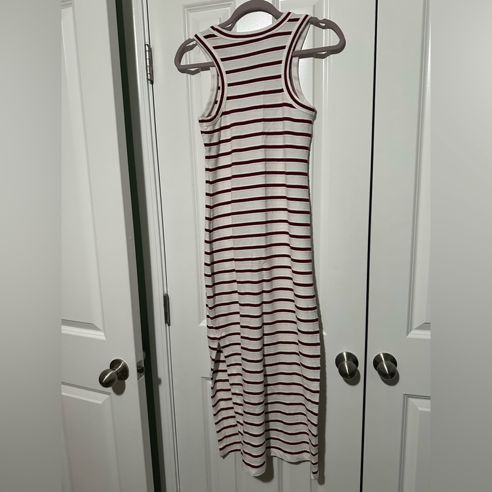Loft Red and White Striped Dress NWT - Picture 3 of 3